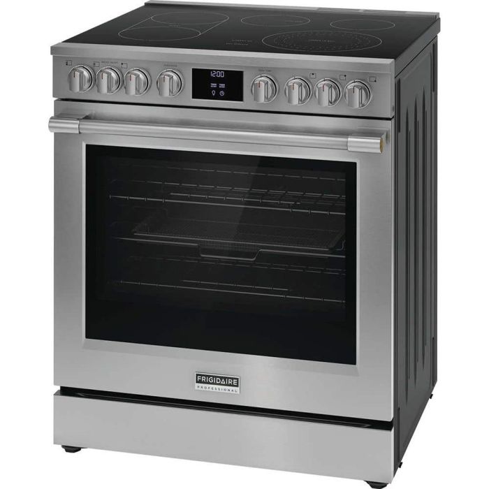 30 In. Ceramic Glass Range Frigidaire Professional PCFE308CAF  Stainless  5 Burners     Capacity 6.2 cubic feet  2500W Watts  Width 30 inches