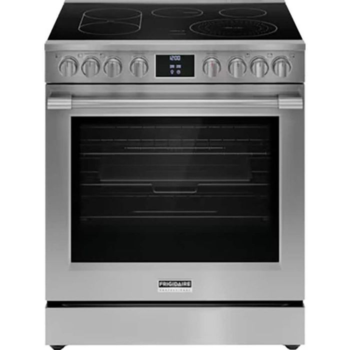 30 In. Ceramic Glass Range Frigidaire Professional PCFE308CAF  Stainless  5 Burners     Capacity 6.2 cubic feet  2500W Watts  Width 30 inches