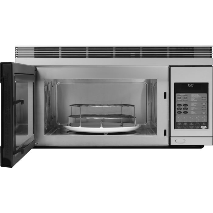 Over the range microwave 850 W 1.1 cu. ft. Dacor PCOR30S  Stainless Capacity 1.1 cubic feet  power 850 watt  Built-in or Freestanding