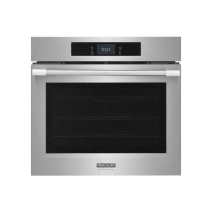 Wall oven  Frigidaire Professional PCWS3085AF Stainless   Capacity  5.3 cubic feet  2,500 Watts  Wall-mount Width 30 inches