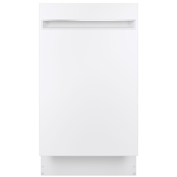 17.75 In. 47 dB Dishwasher GE Profile PDT145SGLWW width 18 inches  47 Decibels  3 cycles  Built-in