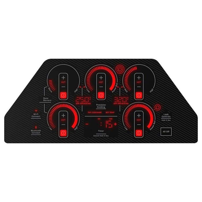 Cooktop GE Profile PEP7036DTBB Ceramic Glass 5 elements presented by Corbeil