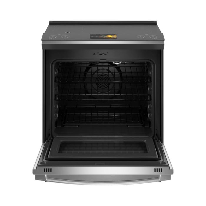Cuisinière 30 Po. Induction GE Profile PHS93XYPFS  Inox 5 bruleurs     Capacité 5.3 pieds cubes 2850W Watts  largeur 30 pouces