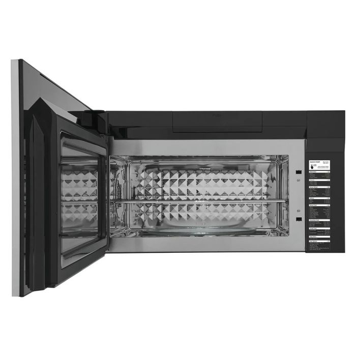 Over the range microwave 900 W 1.9 cu. ft. Frigidaire Professional PMOS198CAF  Stainless Capacity 1.9 cubic feet  power 900 watt  Built-in