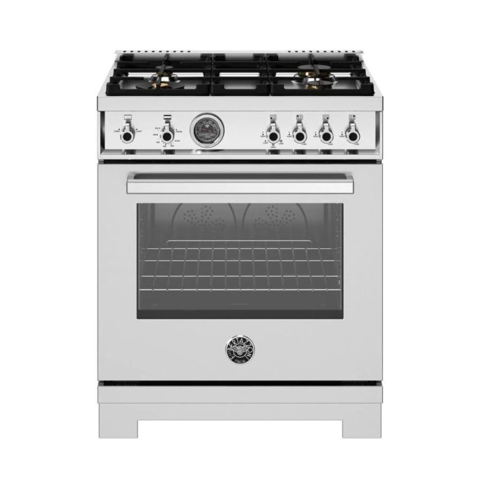 30 In. Gas Range Bertazzoni PRO304BFGMXTLP  Stainless  4 Burners     Capacity 4.7 cubic feet   Width 30 inches