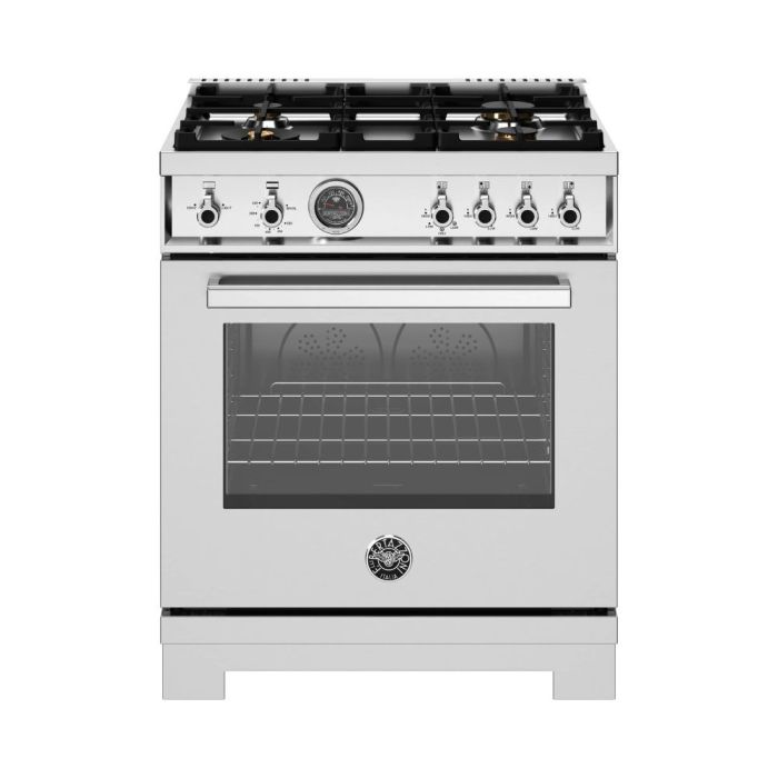 Cuisinière 30 Po. Gaz Bertazzoni PRO304BFGMXT  Inox 4 bruleurs     Capacité 4.7 pieds cubes   largeur 30 pouces
