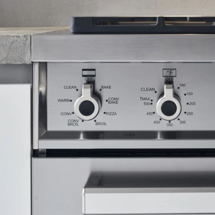 30 In. Induction Range Bertazzoni PRO304INMXV  Stainless  4 Burners       Width 30 inches