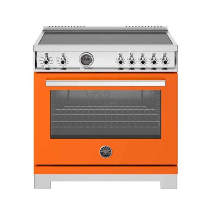 36 In. Induction Range Bertazzoni PRO365ICFEPART  Orange  5 Burners     Capacity 5.7 cubic feet   Width 36 inches