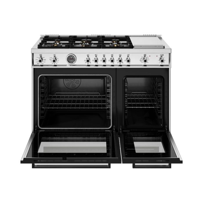 48 In. Gas Range Bertazzoni PRO486BTFEPXT  Stainless  6 Burners     Capacity 4.6 cubic feet   Width 48 inches