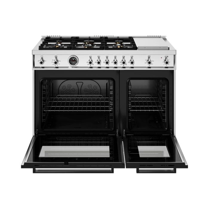 48 In. Gas Range Bertazzoni PRO486BTFGMXT  Stainless  6 Burners     Capacity 7 cubic feet   Width 48 inches