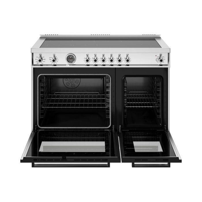 48 In. Induction Range Bertazzoni PRO486IGFEPXT  Stainless  6 Burners     Capacity 7 cubic feet   Width 48 inches