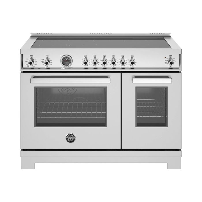 48 In. Induction Range Bertazzoni PRO486IGFEPXT  Stainless  6 Burners     Capacity 7 cubic feet   Width 48 inches