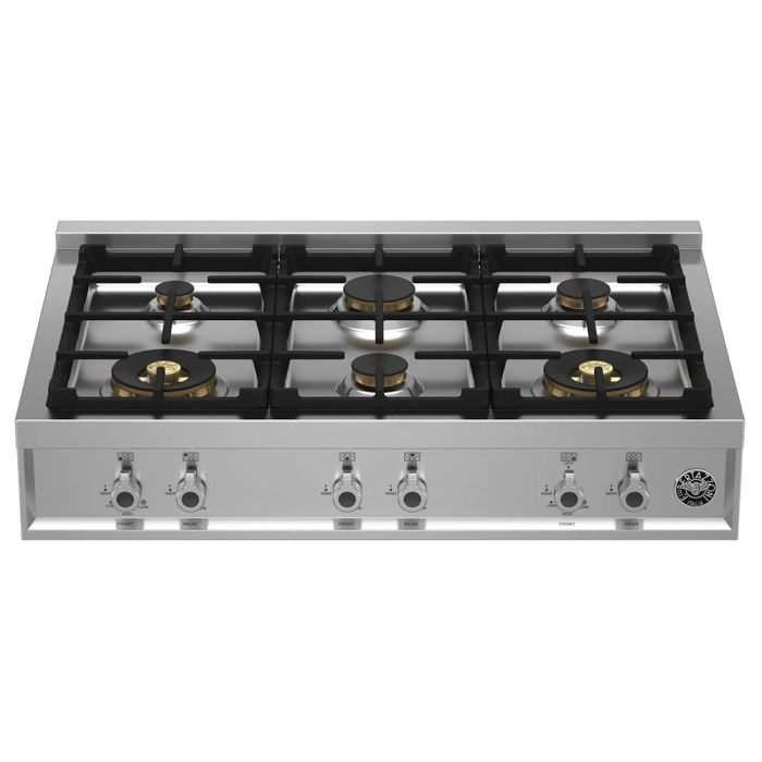 Cooktop Bertazzoni PROF366RTBXT Gas 6 elements presented by Corbeil