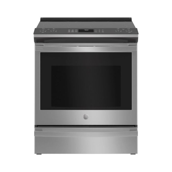 Cuisinière 30 Po. Vitrocéramique GE Profile PSS93YPFS  Inox 5 bruleurs     Capacité 5.3 pieds cubes 2850W Watts  largeur 30 pouces
