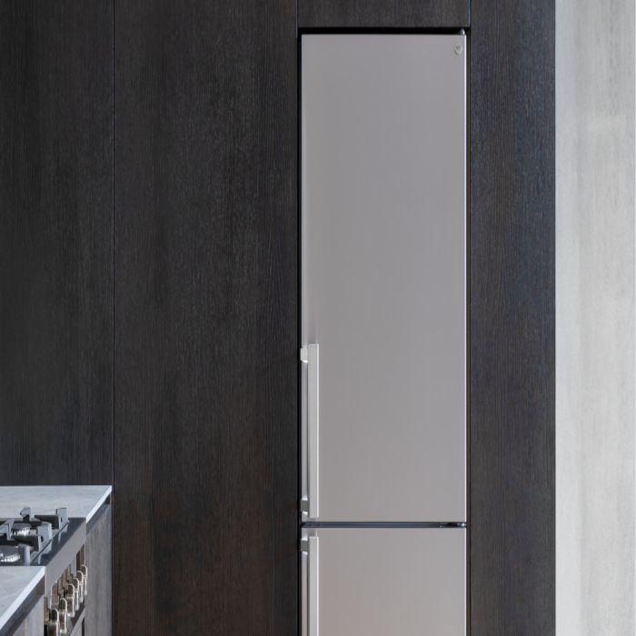 Refrigérateur Bertazzoni REF24BMFIXNV Inox Congélateur en bas / porte largeur 24 pouces Capacité 11.4 pieds cubes