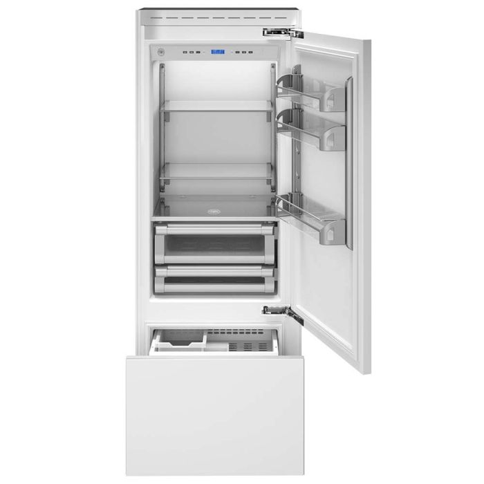 Refrigerator Bertazzoni REF30BMBIPRT Panel Ready  Capacity 15.5 cubic feet Bottom Freezer / Drawer   width 30 inches