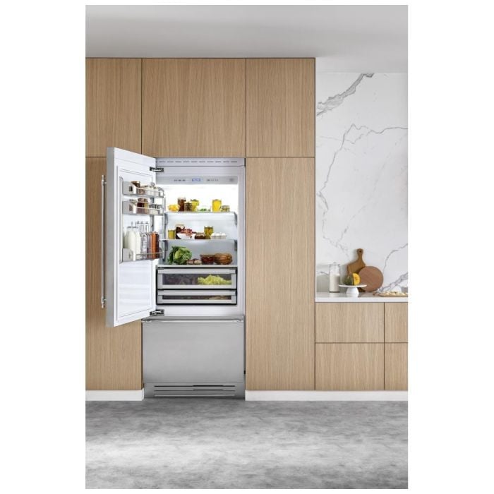 Refrigerator Bertazzoni REF36BMBIXLT Stainless  Capacity 19.6 cubic feet Bottom Freezer / Drawer   width 36 inches