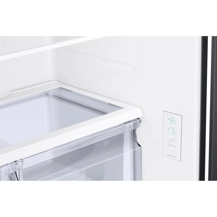 Refrigérateur Samsung RF18A5101MT Noir Portes françaises largeur 33 pouces Capacité 17.5 pieds cubes