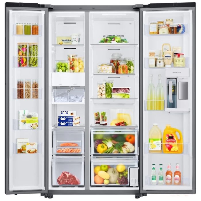 Refrigerator Samsung RS23CB760012AA White  Capacity 22.6 cubic feet Side by Side   width 36 inches