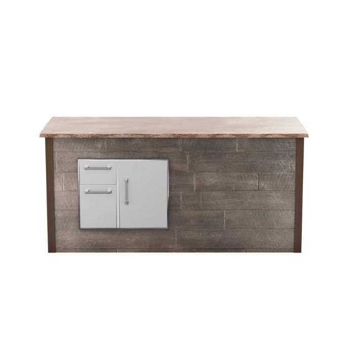 Barbecue, rangement pour bois, îlot, Coyote RTA RTAC-B8-SL-WB en Marron présenté par Corbeil Electroménager