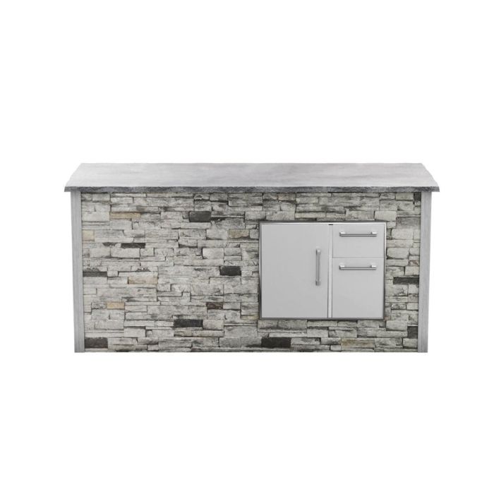 Barbecue, pierre de rangement, bar, îlot, Coyote RTA RTAC-B8-SR-SG en Gris présenté par Corbeil Electroménager