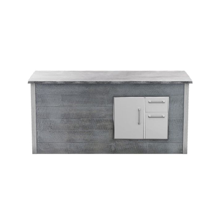 Barbecue, rangement pour bois, îlot, Coyote RTA RTAC-B8-SR-WG en Gris présenté par Corbeil Electroménager