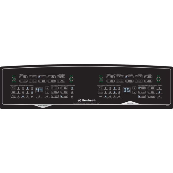 Ensemble laveuse-sécheuse Huebsch SF7108BE Capacité 3.5 pieds cubes  cycle nettoyage Washer - 11 / Dryer - 10    système séchage Ventilé  largeur 27 pouces