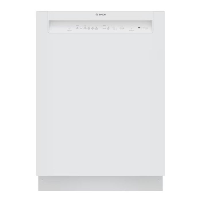 23.56 In. 52 dB Dishwasher Bosch SHE2ADF2N width 24 inches  52 Decibels  8 cycles  Built-in