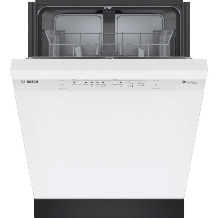 23.5625 In. 48 dB Dishwasher Bosch SHE41CM2N width 24 inches  48 Decibels  8 cycles  Built-in