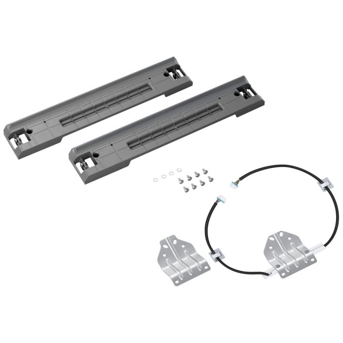 Washer & Dryer Stacking Kit Samsung SKK-8MC in Grey showcased by Corbeil Appliances