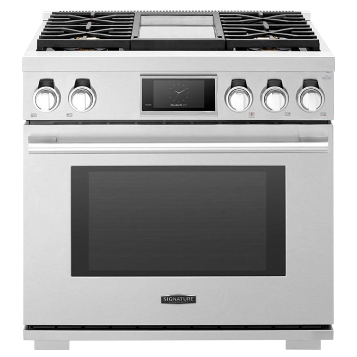 36 In. Gas Range Signature Kitchen Suite (SKS) SKSGR360GS  Stainless  4 Burners       Width 36 inches