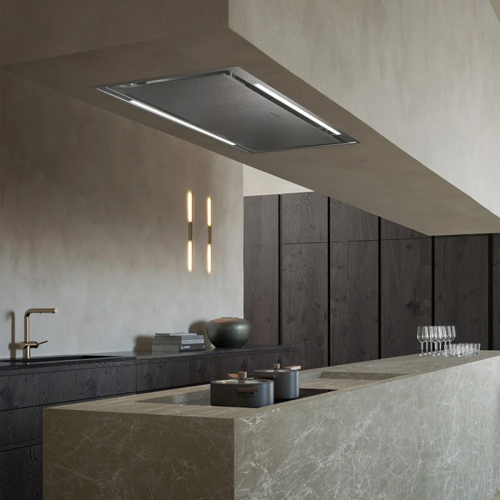 36 In. Ceiling Hood  600 Cubic feet per minute Faber STRTIS36SSV Stainless  Island  600 cubic feet per minute
