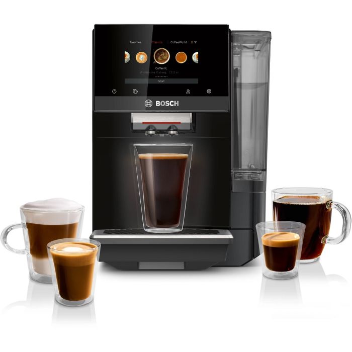 Machine à café Bosch TPU60309 Capacité grain (oz) 11.28 oz Capacité réservoir (Gal) 81.15 oz Installation Autoportant