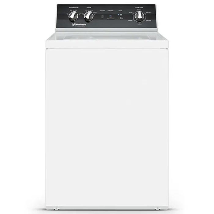 Laveuse Huebsch Chargement vertical TR5104WN 3.2 pi. cu.   Capacité 3.2 pieds cubes  6 cycles   Autoportant   cuve Acier Inoxydable