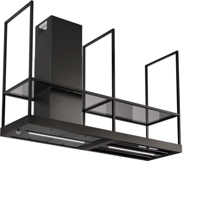 70 In. Island Hood  600 Cubic feet per minute Faber TSHIS70BK600 Black  Island  600 cubic feet per minute