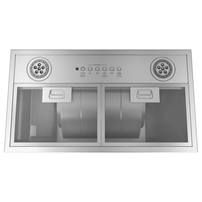 Hotte Intégré(e) 21 Po. 390 Pieds cubes par minute GE UVC7300SLSS Inox Installation Encastrable  390 pieds cubes par minute