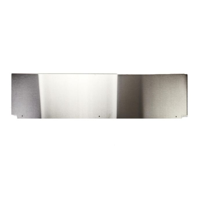 Range or Cooktop Backsplash Whirlpool W10115776 in Stainless showcased by Corbeil Appliances