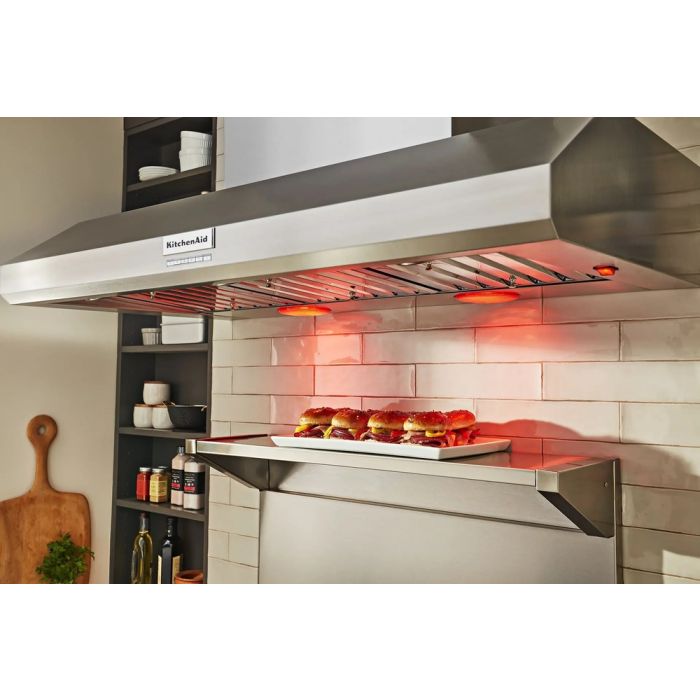 36"  Stainless Steel Range Hood Backguard Kit with Dual Position Shelf Whirlpool W10285448 en Inox présenté par Corbeil Electroménager