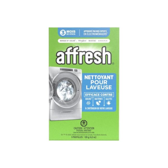 Tablettes nettoyantes pour lave-linge Affresh W10549845B en Blanc présenté par Corbeil Electroménager