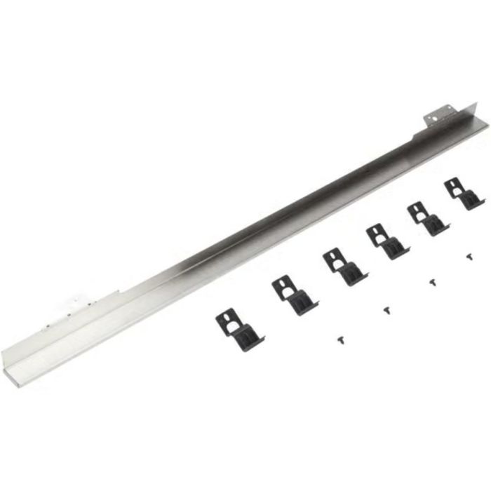 Built-In Range Stainless Steel Flush Installation Trim Kit JennAir W10837579 in Stainless showcased by Corbeil Appliances