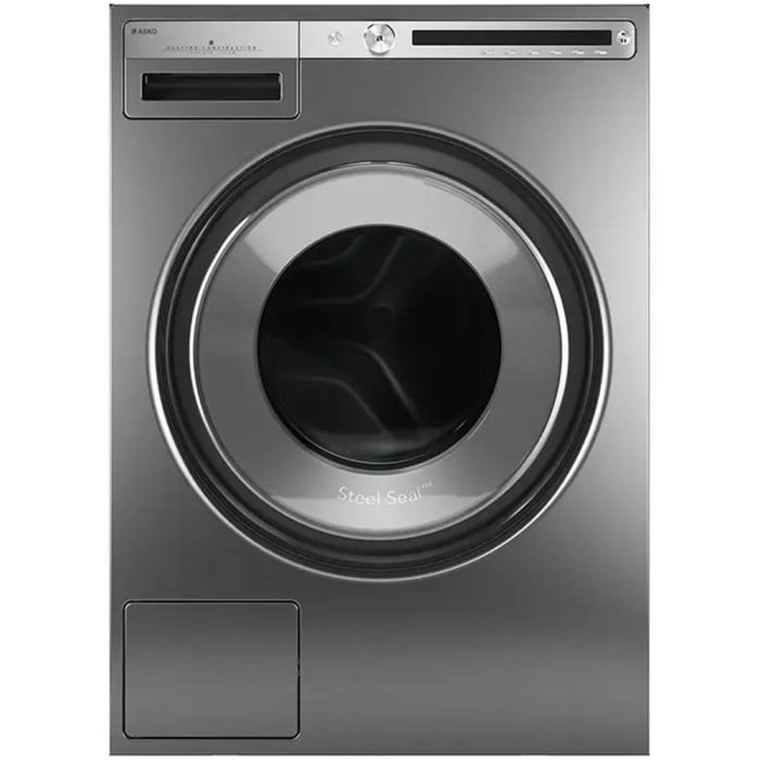2.8 cu. ft. Front load Washer  Asko W4114C.T   Capacity  2.8 cubic feet  22 cycles   Stackable   Stainless Steel tub