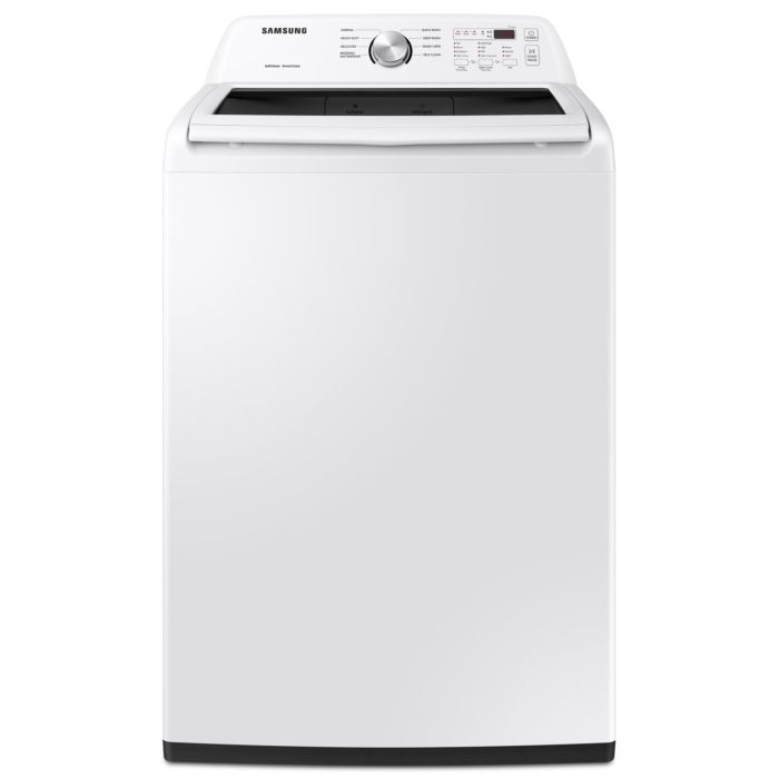 5.2 cu. ft. Top Load Washer  Samsung WA45T3200AW   Capacity  5.2 cubic feet  10 cycles   Freestanding   Stainless Steel tub
