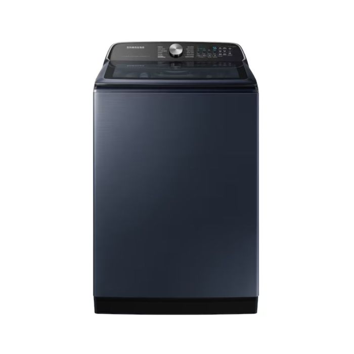 6.1 cu. ft. Top Load Washer  Samsung WA53CG7155ADA4   Capacity  6.1 cubic feet  12 cycles   Freestanding   Stainless Steel tub