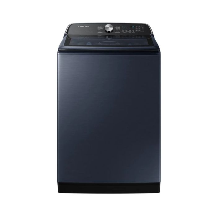 6.2 cu. ft. Top Load Washer  Samsung WA54CG7150ADA4   Capacity  6.2 cubic feet  12 cycles   Freestanding   Stainless Steel tub