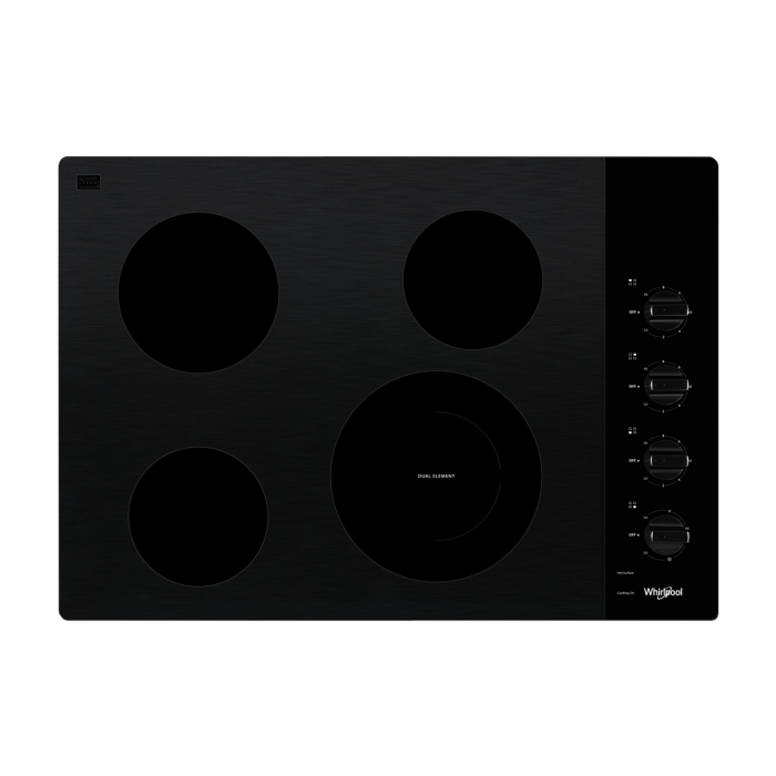 Plaque de cuisson Whirlpool WCE55US0HB Vitrocéramique  4 éléments  presenté par Corbeil