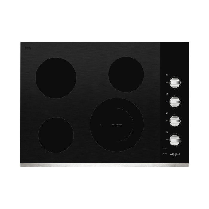 Plaque de cuisson Whirlpool WCE55US0HS Vitrocéramique  4 éléments  presenté par Corbeil