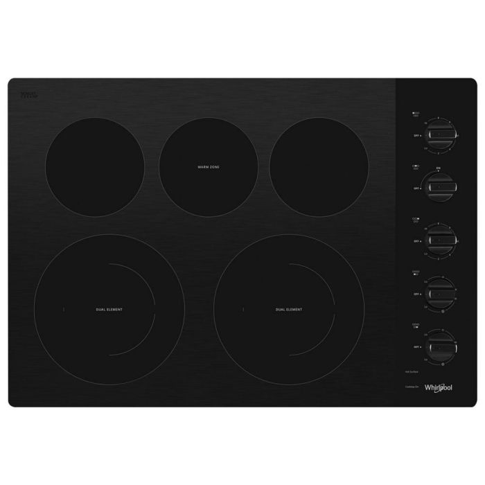 Plaque de cuisson Whirlpool WCE77US0HB Vitrocéramique  5 éléments  presenté par Corbeil