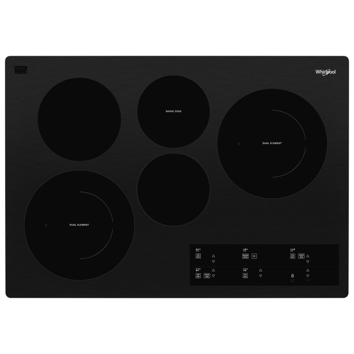 Plaque de cuisson Whirlpool WCE97US0KB 5 éléments  presenté par Corbeil
