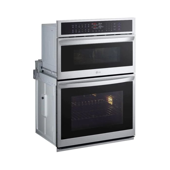 Four mural  LG WCEP6427F Inox   Capacité  1.7 pieds cubes  375W Watts  Encastrable largeur 30 pouces