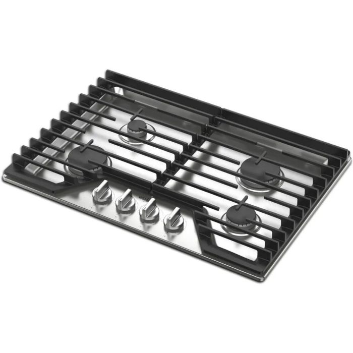 Cooktop Whirlpool WCGK5030PS Gas 4 elements presented by Corbeil
